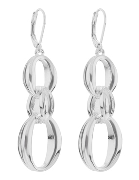 Aretes de círculo Nine West con acabado brillante