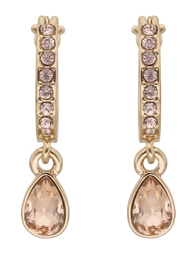 Aretes de gota Givenchy con acabado brillante cristal
