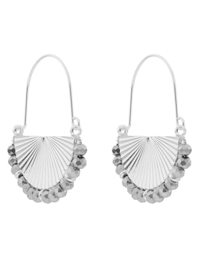 Aretes Nine West Stormy Beads con acabado brillante