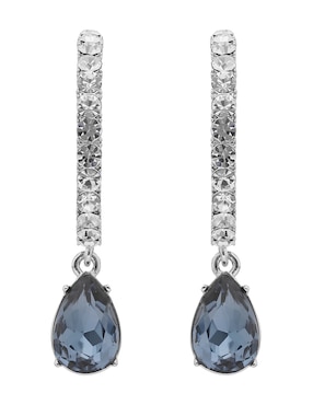 Aretes largos de gota Givenchy Daydreamin' Denim con acabado brillante cristal