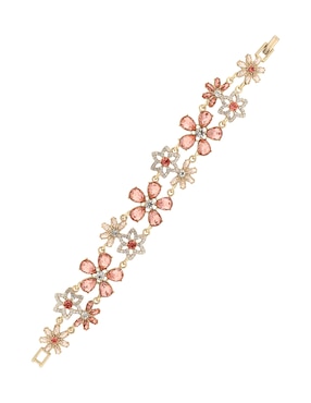 Brazalete Givenchy con cristal Peachy Peonies con acabado brillante