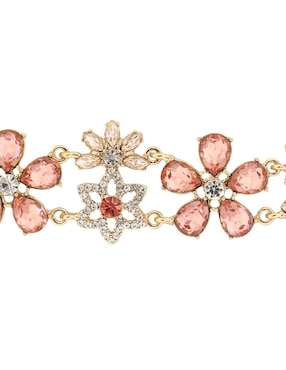 Brazalete Givenchy con cristal Peachy Peonies con acabado brillante