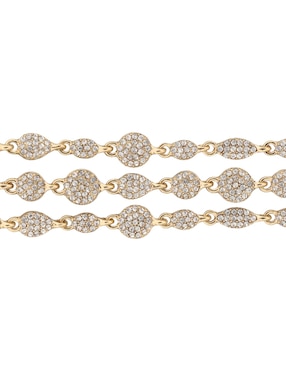 Brazalete Givenchy con cristal Ivory Runway con acabado brillante