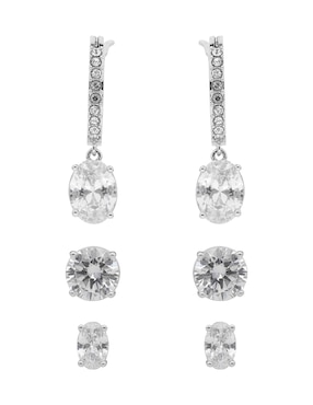 Set de aretes Givenchy Glamour Hour con acabado pavé cristal