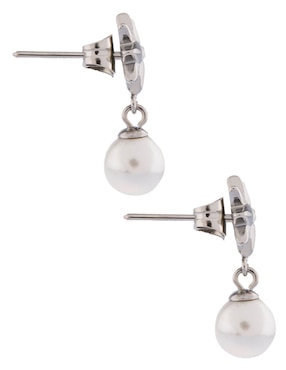 Aretes de estrella Brosway Chra con acabado brillante perla