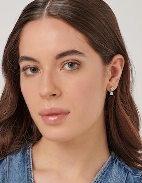 Aretes de trébol Brosway Chakra con acabado brillante cristal