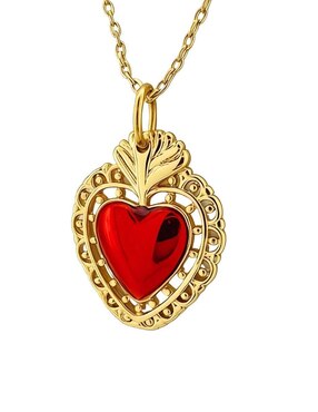 Collar de corazón Zvezda Aurore 18 K