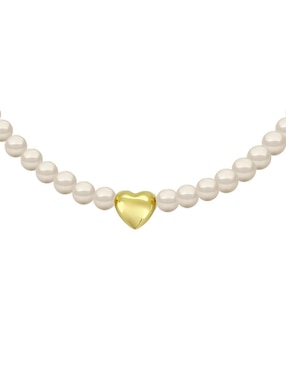 Collar de corazón Zvezda Aurore 18 K