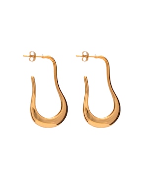 Aretes Universal Aurela 18K Classic Collection con acabado chapa de oro