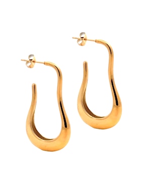 Aretes Universal Aurela 18K Classic Collection con acabado chapa de oro