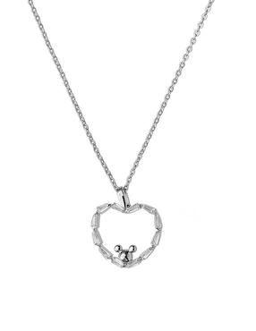 Collar de corazón Sofia Blum de plata P 925
