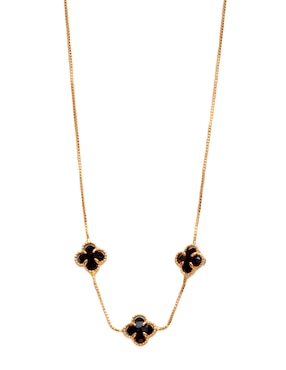 Collar de trébol Aurela 18K 18 K