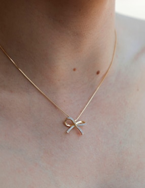 Collar de moño Aurela 18K 18 K