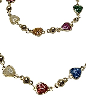 Aretes, collar y pulsera de corazón Limerence by Claudia Herrera Amor