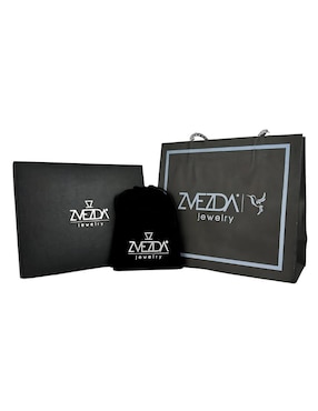 Aretes y collar Zvezda Éclair de plata P 925 perla de cristal