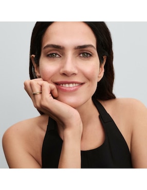 Anillo Pandora Timeless de plata P 925 zirconia cúbica con acabado baño de oro