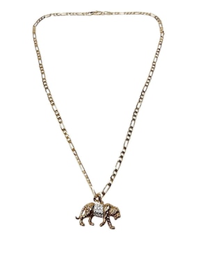 Collar de tigre Limerence By Claudia Herrera Felinos de oro laminado 14 K