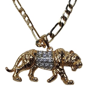 Collar de tigre Limerence By Claudia Herrera Felinos de oro laminado 14 K