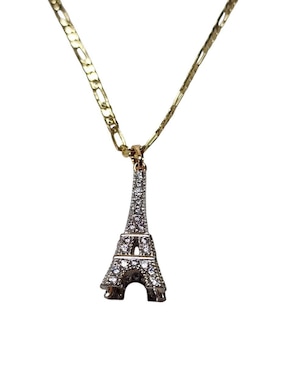 Collar francia de torre eiffel Limerence By Claudia Herrera Viajando de oro laminado 14 K