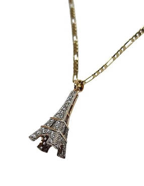 Collar francia de torre eiffel Limerence By Claudia Herrera Viajando de oro laminado 14 K