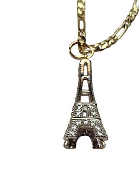 Collar francia de torre eiffel Limerence By Claudia Herrera Viajando de oro laminado 14 K