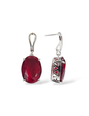 Aretes, collar y anillo Og zirconia