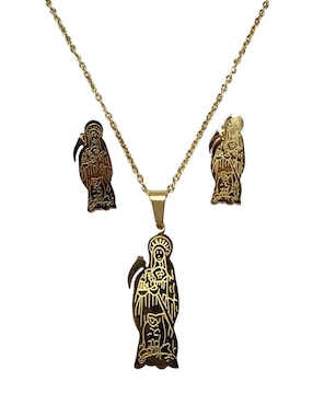 Aretes y collar Limerence by Claudia Herrera Santa Muerte