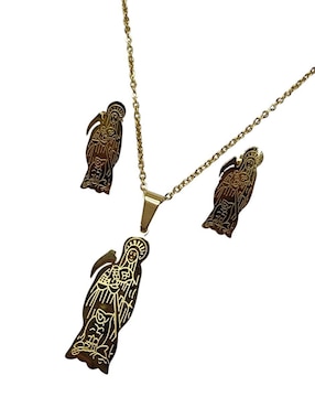Aretes y collar Limerence by Claudia Herrera Santa Muerte
