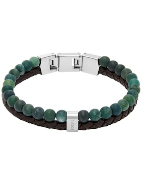 Pulsera Fossil con zirconia Beads
