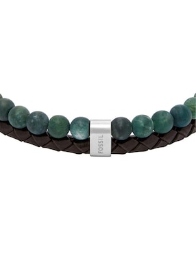 Pulsera Fossil con zirconia Beads