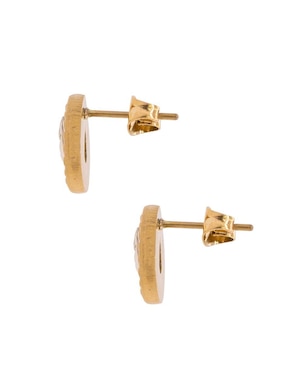 Aretes de gota Oro Angelus con acabado brillante zirconia