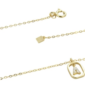 Collar de letra g Mink de plata P 925