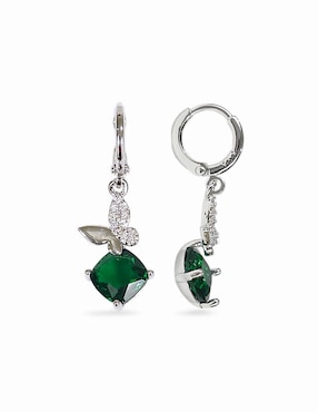 Aretes y collar Og zirconia