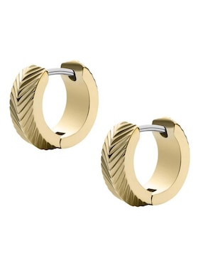 Arracadas Fossil Harlow con acabado brillante