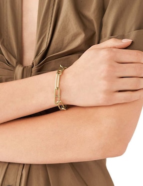 Pulsera Fossil Heritage con acabado brillante