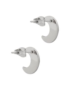 Aretes de luna Oro Angelus con acabado brillante