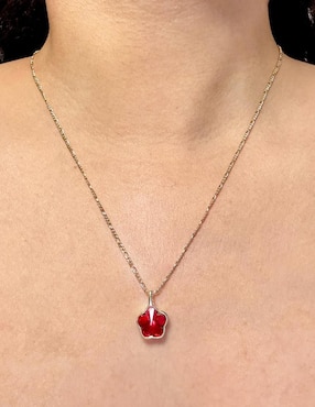 Collar de flor Moon de oro laminado 10 K