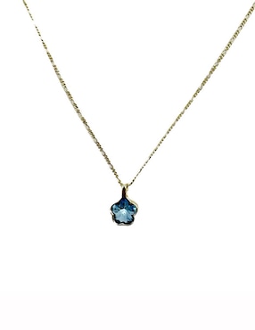Collar de flor Moon de oro laminado 10 K