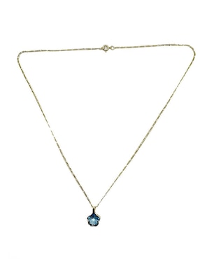 Collar de flor Moon de oro laminado 10 K