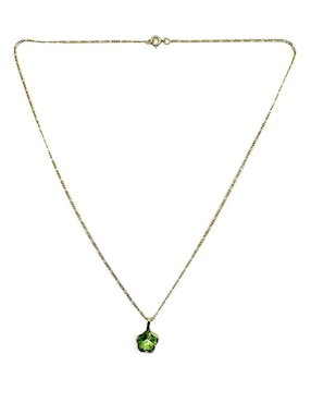 Collar de flor Moon de oro laminado 10 K