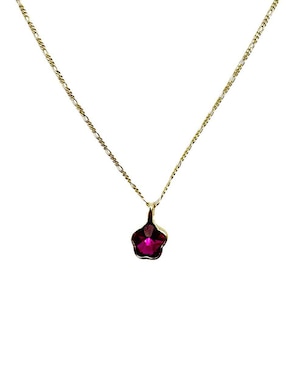 Collar de flor Moon de oro laminado 10 K