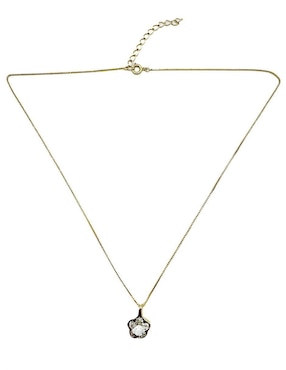 Collar de flor Moon de oro laminado 10 K