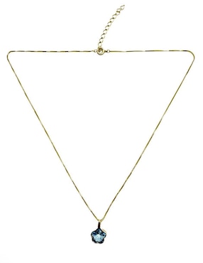 Collar de flor Moon de oro laminado 10 K