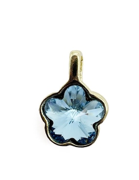 Collar de flor Moon de oro laminado 10 K