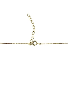 Collar de flor Moon de oro laminado 10 K
