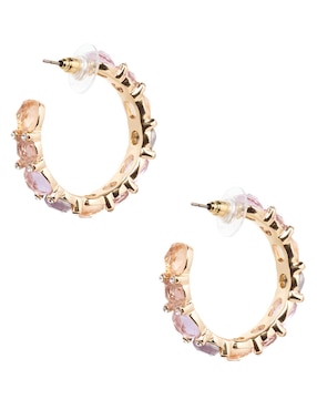 Arracadas Anne Klein Gemstone Glow con acabado lustre cristal