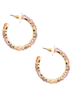 Arracadas Anne Klein Gemstone Glow con acabado lustre cristal