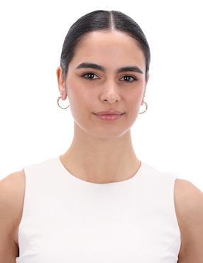 Arracadas Anne Klein Glimmering Ears con acabado brillante cristal