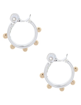 Arracadas Anne Klein Mixed Magic con acabado brillante