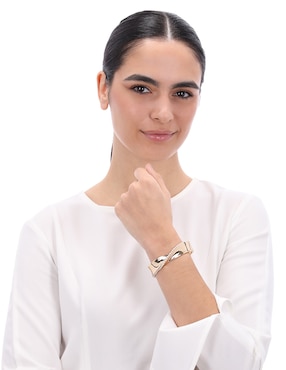 Pulsera Anne Klein Layered Luxury con acabado pulido